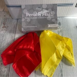 Sports Penalty Flags Red/Yellow 2 Pack NEW